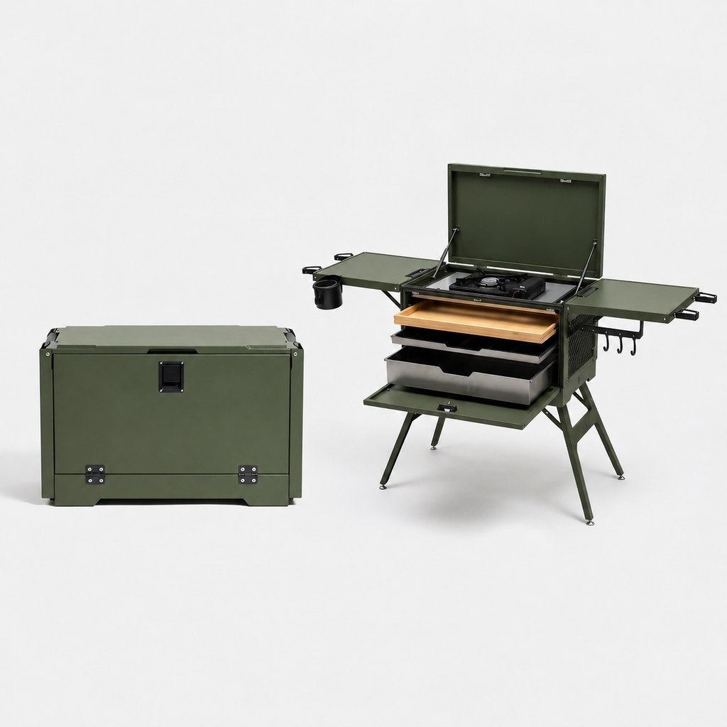 Portable Aluminum Outdoor Kitchen Storage Case