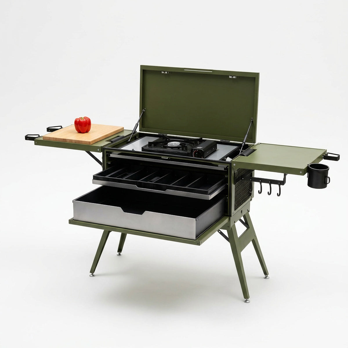 Portable Aluminum Outdoor Kitchen Storage Case