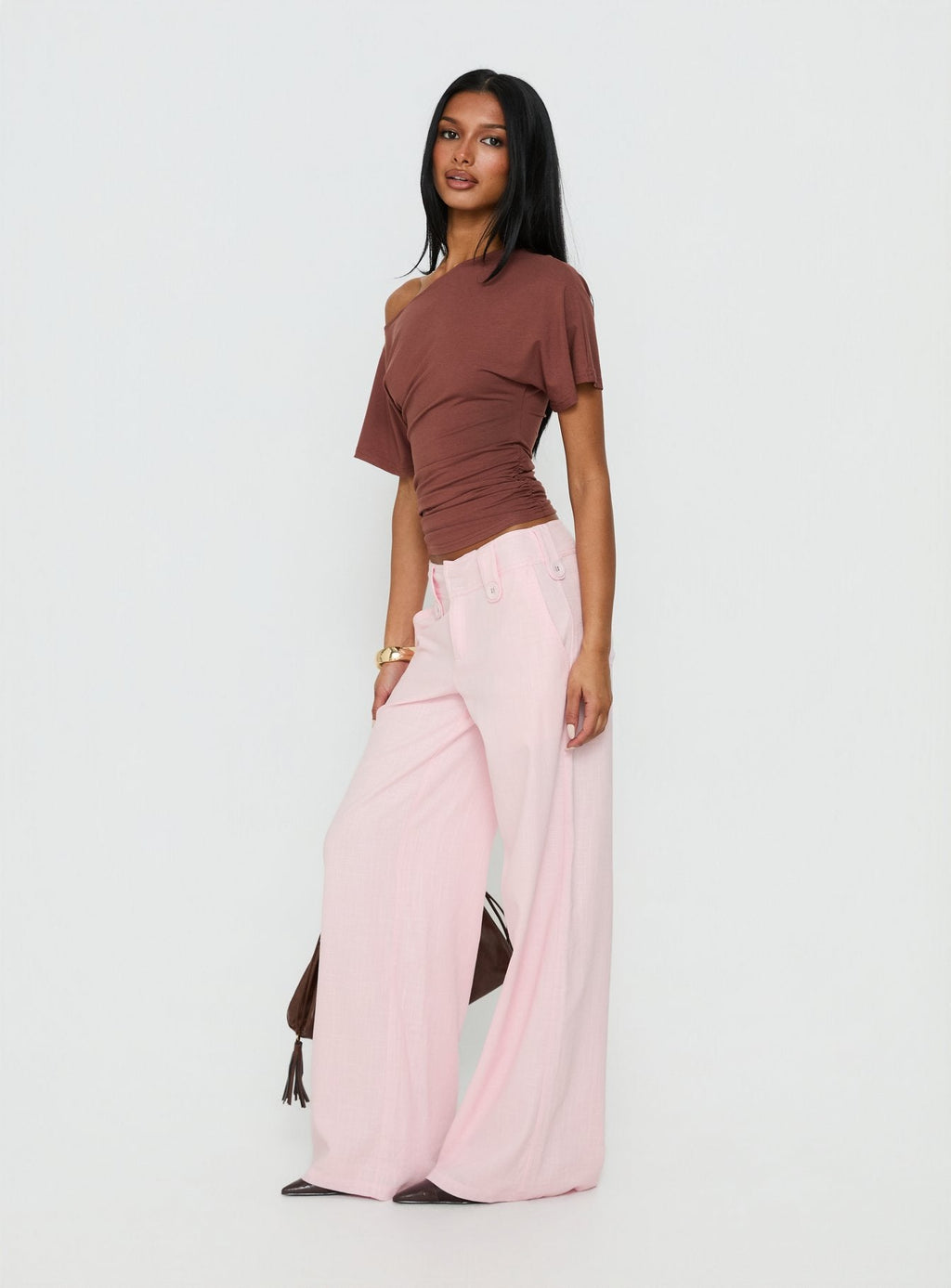 Pedra Wide Leg Pant Pink