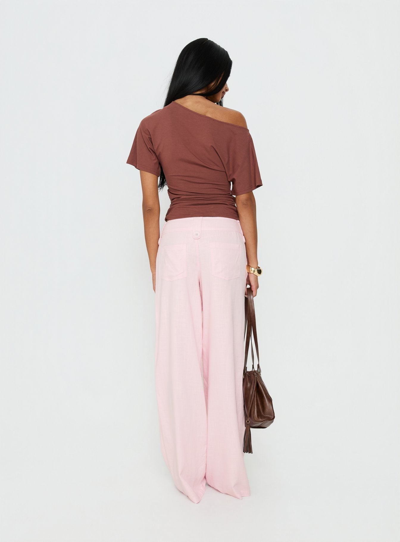 Pedra Wide Leg Pant Pink