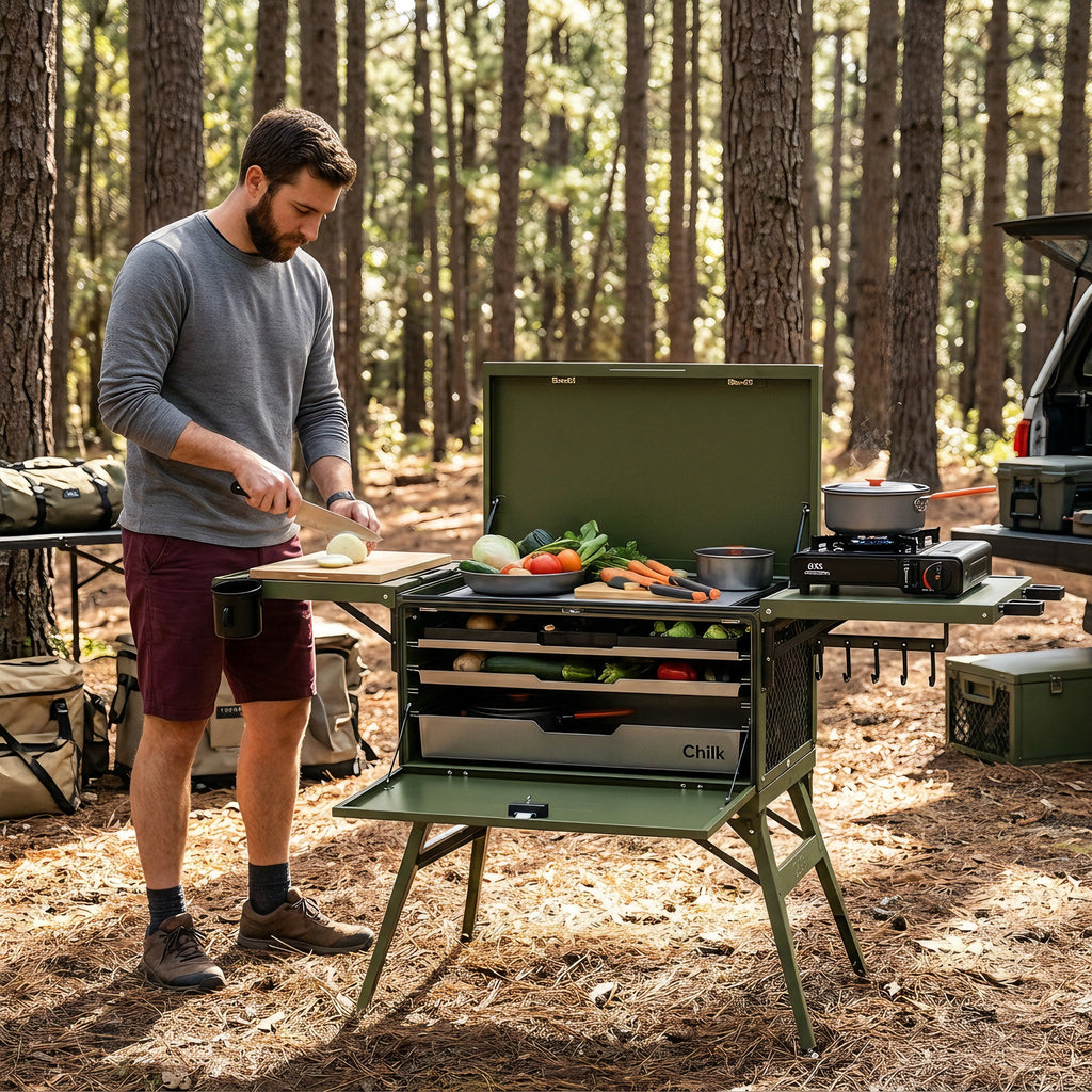 Portable Aluminum Outdoor Kitchen Storage Case