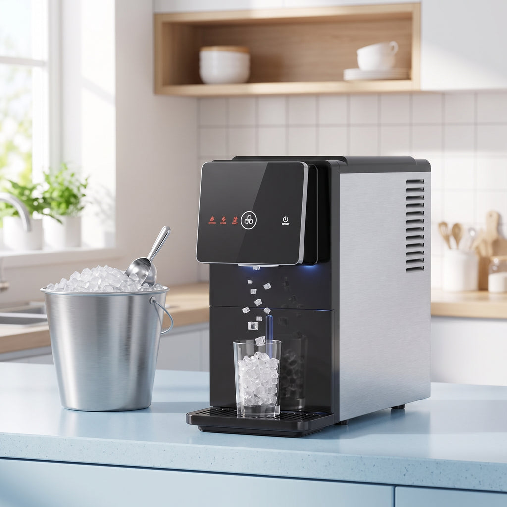 Countertop Nugget Ice Maker – Compact Pellet Ice Machine for Home & Office