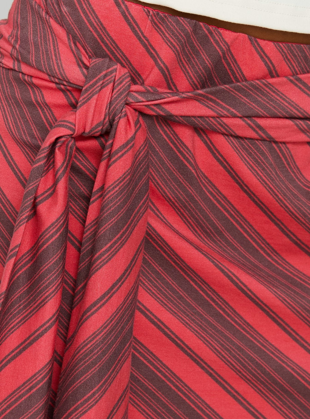 Lindsy Tie Side Mini Skirt Red Multi