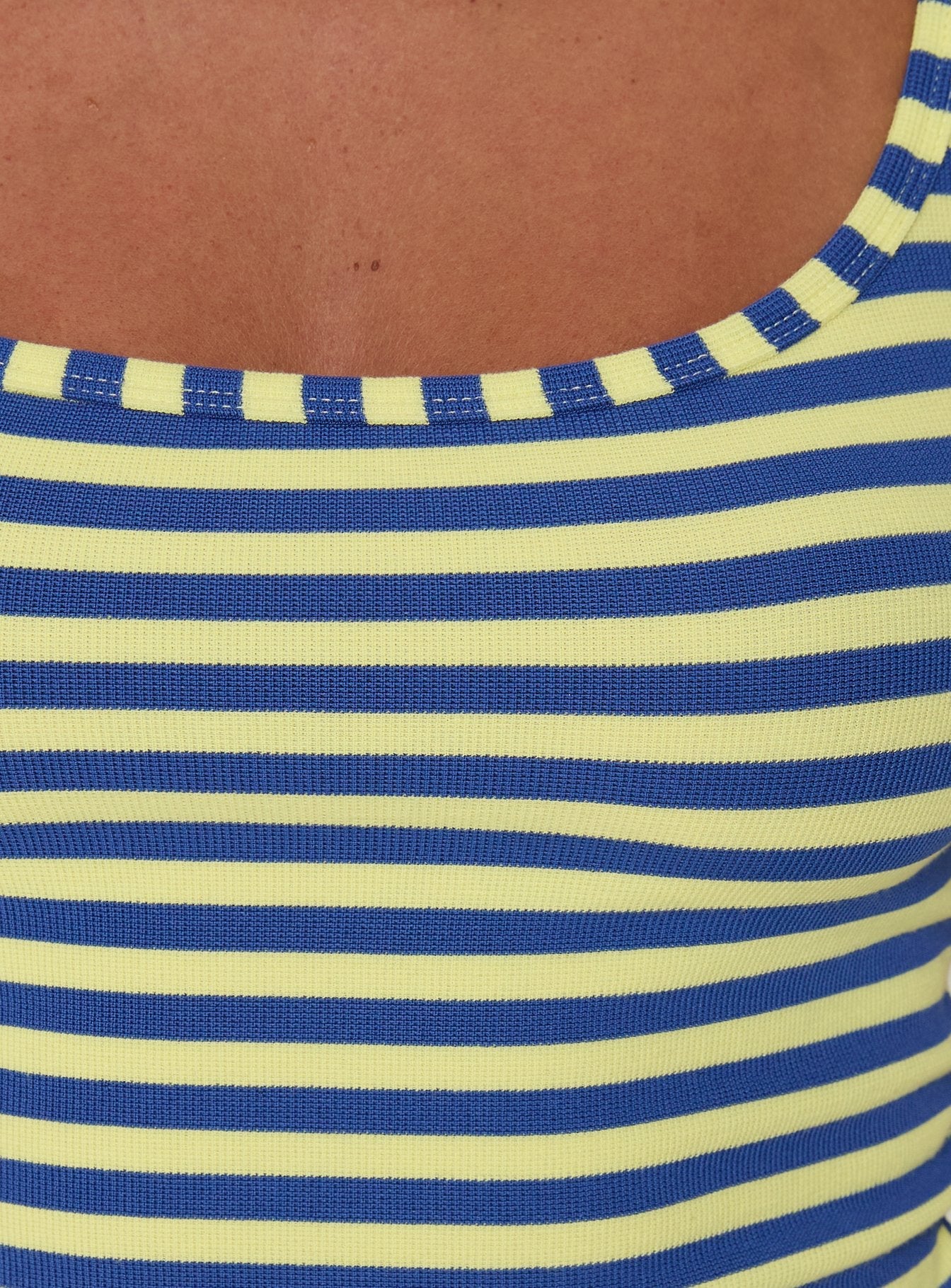 Arivelle Tank Top Blue / Yellow Stripe