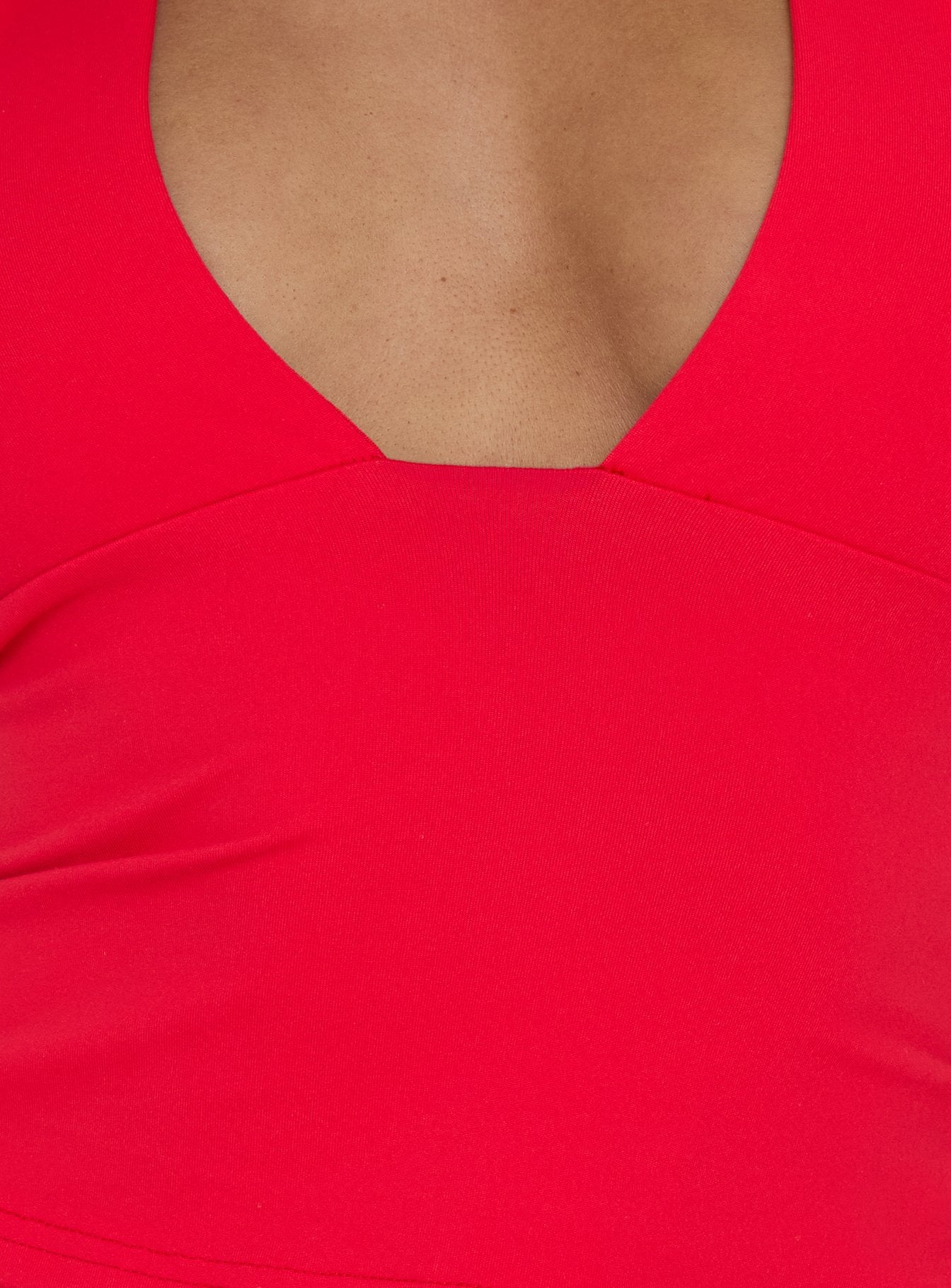 Daily Define Halter Tank Top Red