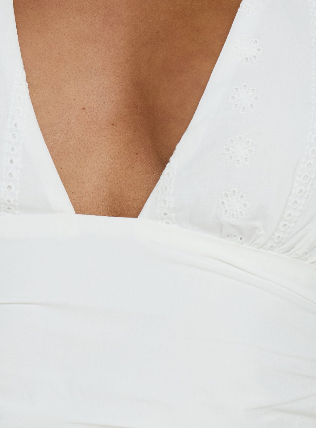 Lidiana Halter Wrap Top White