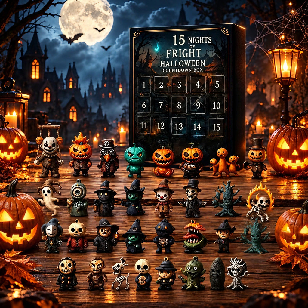 15-Day Halloween Mystery Calendar – Daily Spooky Surprise Countdown Gift Box