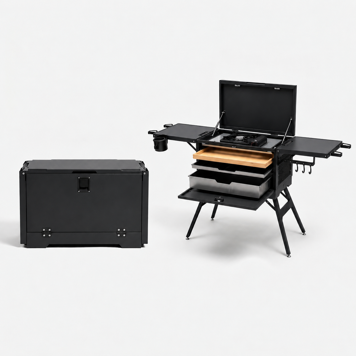 Portable Aluminum Outdoor Kitchen Storage Case