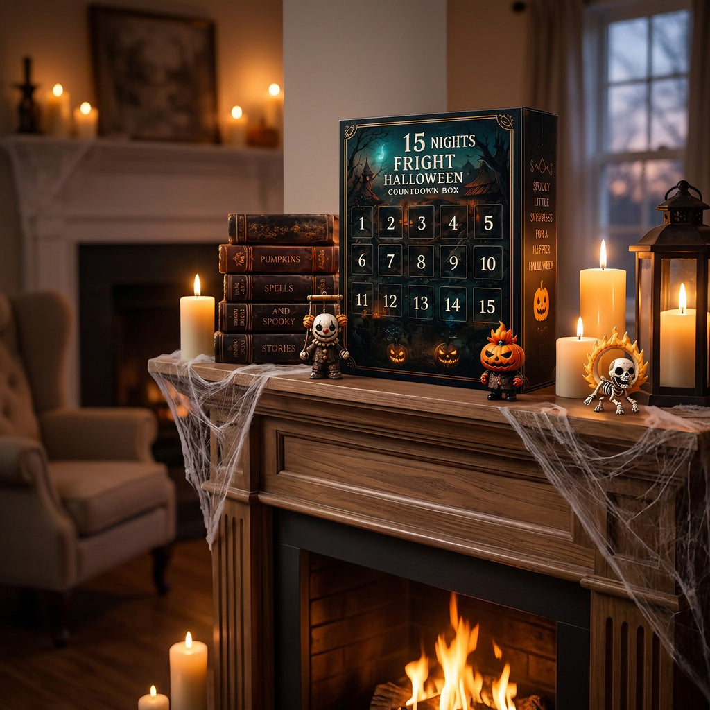 15-Day Halloween Mystery Calendar – Daily Spooky Surprise Countdown Gift Box
