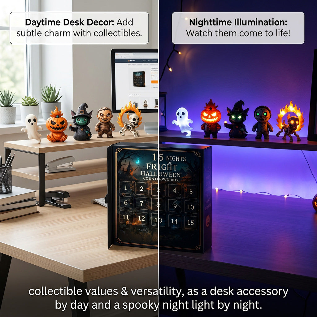 15-Day Halloween Mystery Calendar – Daily Spooky Surprise Countdown Gift Box