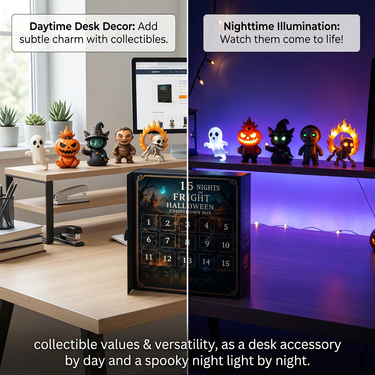 15-Day Halloween Mystery Calendar – Daily Spooky Surprise Countdown Gift Box