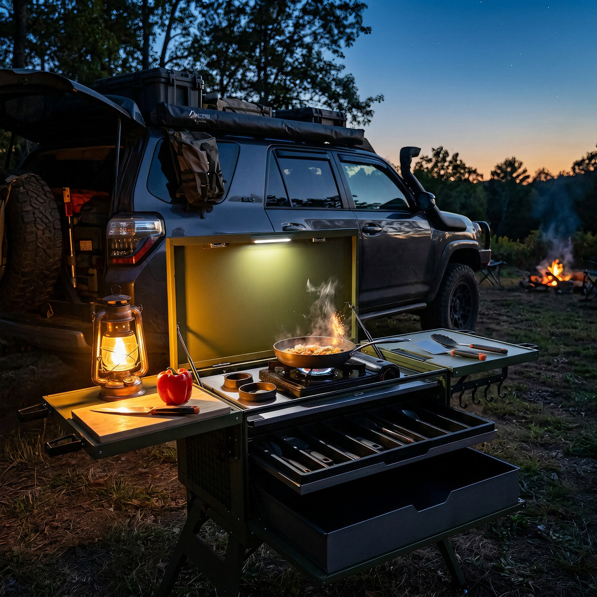 Portable Aluminum Outdoor Kitchen Storage Case