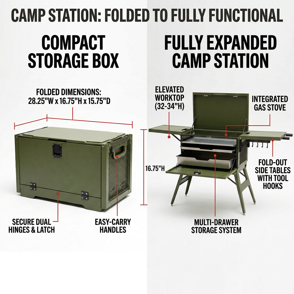 Portable Aluminum Outdoor Kitchen Storage Case