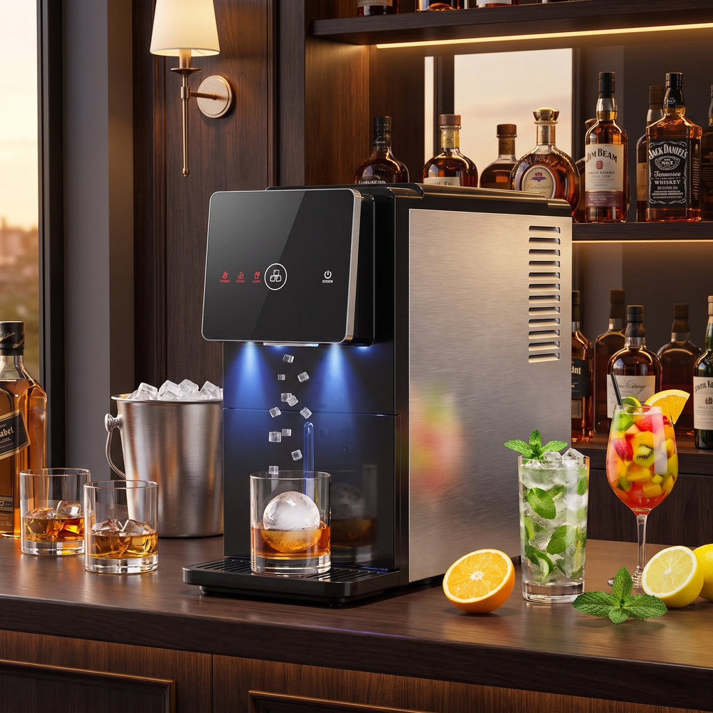 Countertop Nugget Ice Maker – Compact Pellet Ice Machine for Home & Office